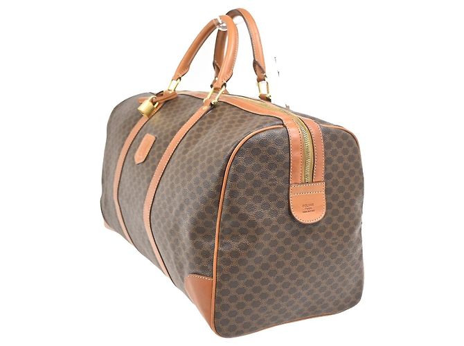 Céline Celine Vintage Duffle Canvas and Leather Braun - Ansicht 3