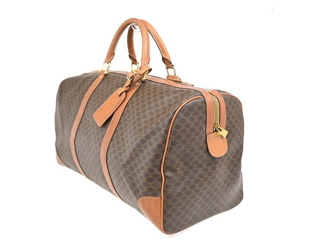 Céline Celine Vintage Duffle Canvas and Leather Braun - Ansicht 4
