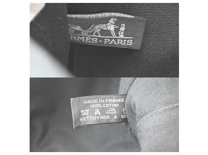 Hermès Hermes Fourre Tout Toile MM Schwarz - Ansicht 6