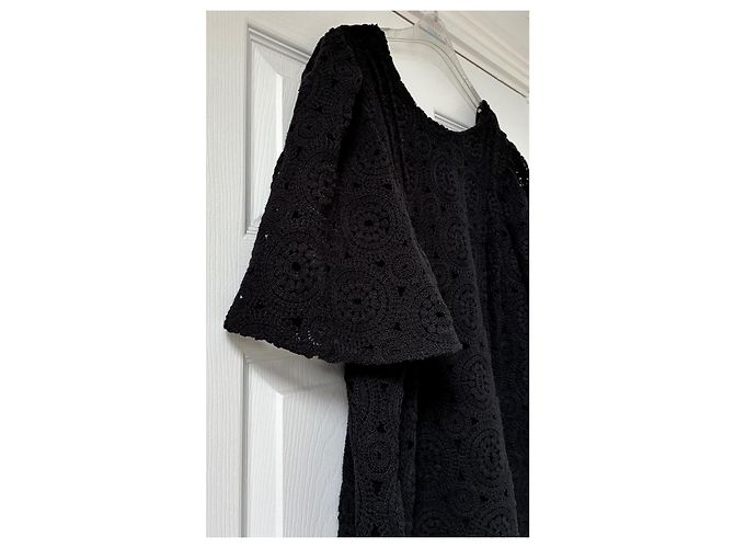 Autre Marque Maison Stella & Suzie Vestido Fedora de ganchillo negro - vista 9
