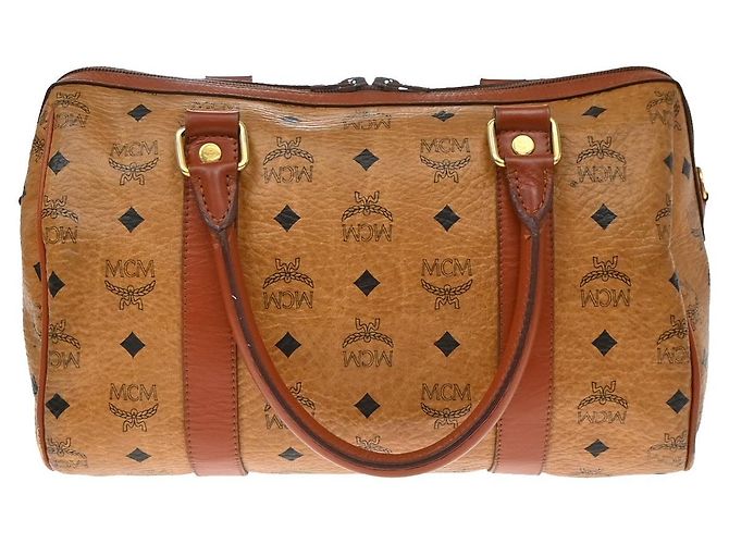 Bolso de mano MCM Visetos de cuero marrón Castaño - vista 2