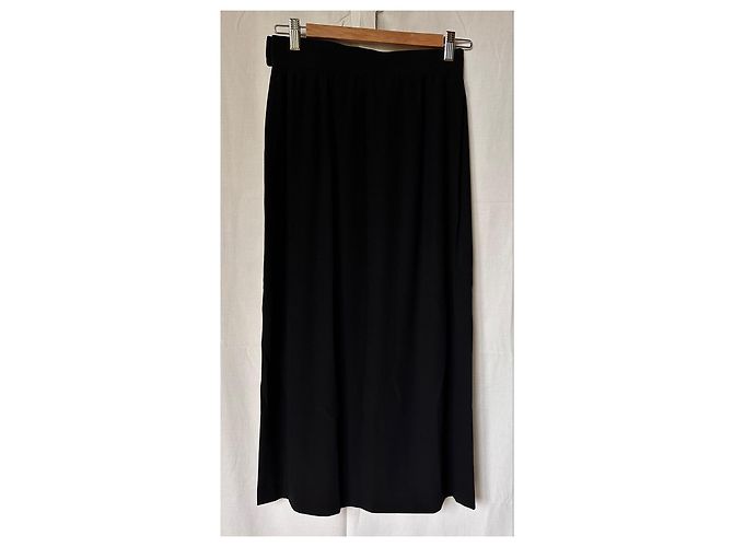 Autre Marque Saia maxi plissada preta Cadette Preto - vista 4
