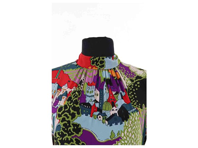 Autre Marque La DoubleJ Kleid aus Seide Lila - Ansicht 2