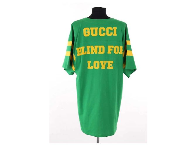 Gucci Kleid aus grüner Baumwolle - Ansicht 4