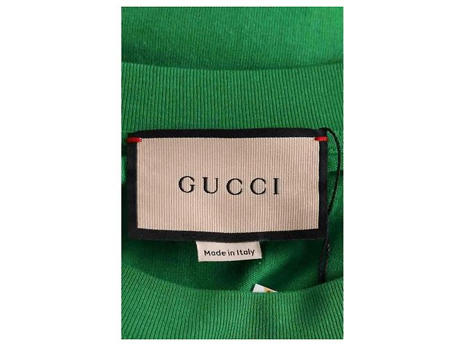Gucci Kleid aus grüner Baumwolle - Ansicht 5