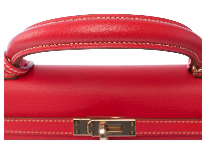 Hermès Bolsa HERMES Kelly 25 em Couro Rosa - 103988 - vista 10