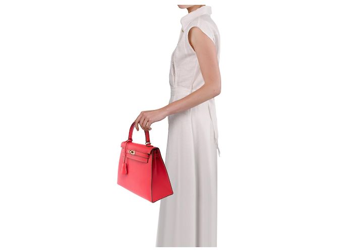Hermès Bolsa HERMES Kelly 25 em Couro Rosa - 103988 - vista 13