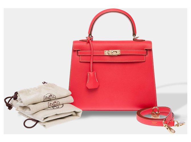 Hermès Bolsa HERMES Kelly 25 em Couro Rosa - 103988 - vista 2