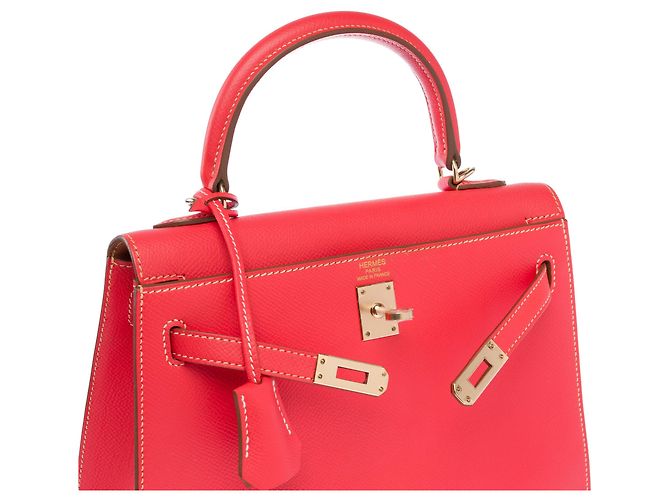 Hermès Bolsa HERMES Kelly 25 em Couro Rosa - 103988 - vista 7