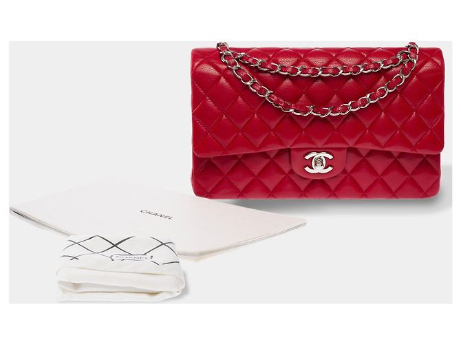 Borsa CHANEL Timeless/Classique in Pelle Rossa - 103987 Rosso - vista 2