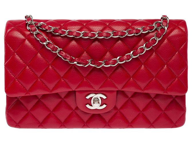 Borsa CHANEL Timeless/Classique in Pelle Rossa - 103987 Rosso - vista 3