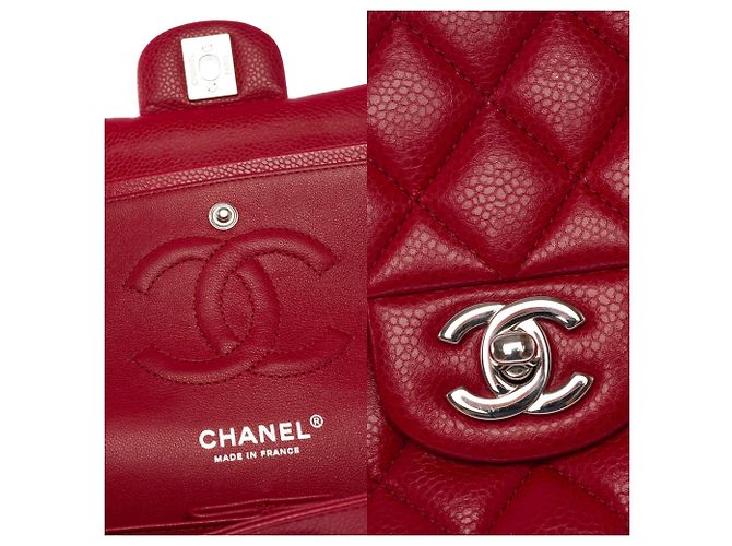 Borsa CHANEL Timeless/Classique in Pelle Rossa - 103987 Rosso - vista 7