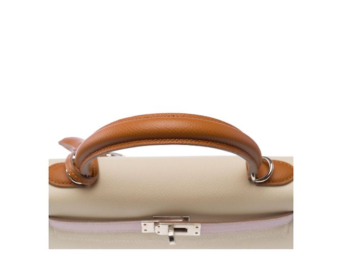 Hermès mala HERMES Kelly 25 em Couro Branco - 103980 - vista 10