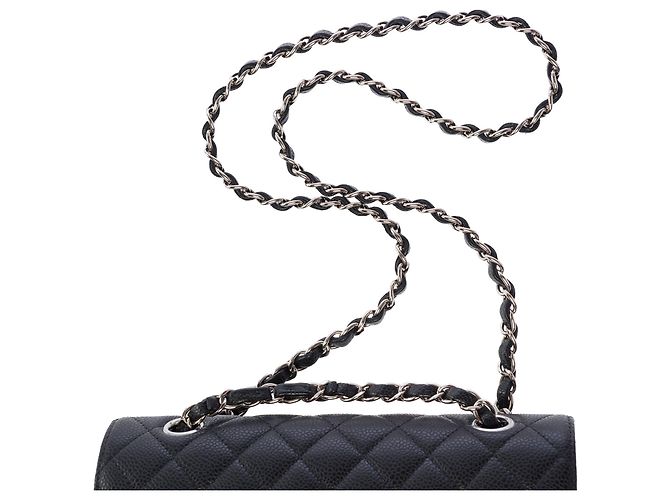 CHANEL Timeless/Classique Tasche aus schwarzem Leder - 103983 - Ansicht 10