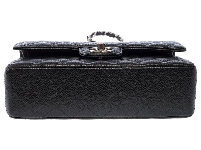 CHANEL Timeless/Classique Tasche aus schwarzem Leder - 103983 - Ansicht 11