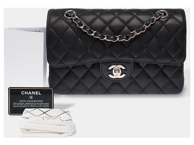 CHANEL Timeless/Classique Tasche aus schwarzem Leder - 103983 - Ansicht 2