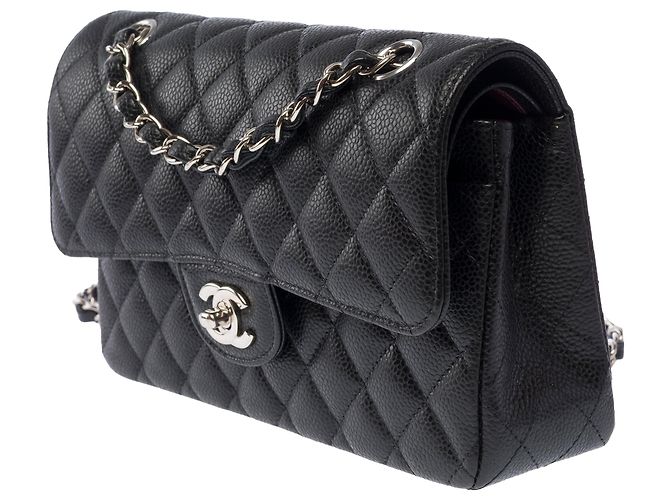 CHANEL Timeless/Classique Tasche aus schwarzem Leder - 103983 - Ansicht 5