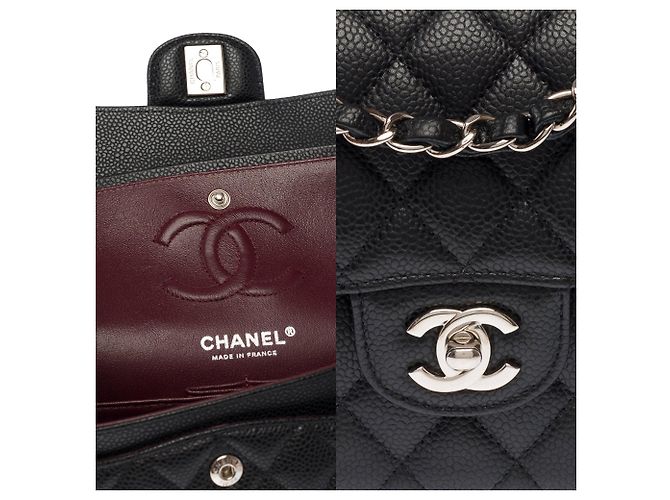 CHANEL Timeless/Classique Tasche aus schwarzem Leder - 103983 - Ansicht 7