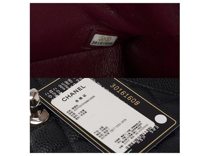 CHANEL Timeless/Classique Tasche aus schwarzem Leder - 103983 - Ansicht 8