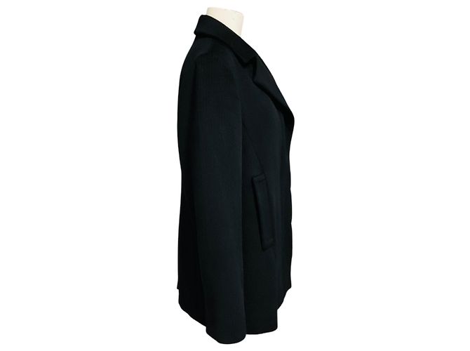 Giacca Jil Sander in lana, angora e cashgora nera - vista 2