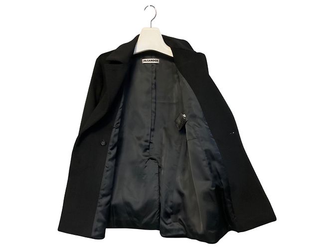 Giacca Jil Sander in lana, angora e cashgora nera - vista 6