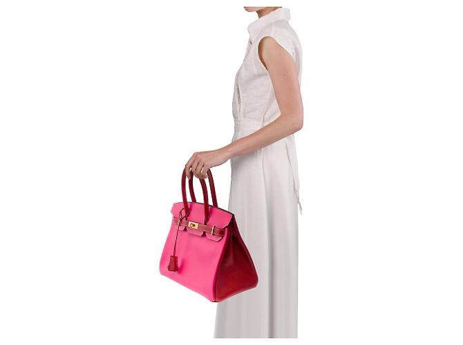 Hermès mala HERMES Birkin 30 em Couro Rosa - 103991 - vista 13
