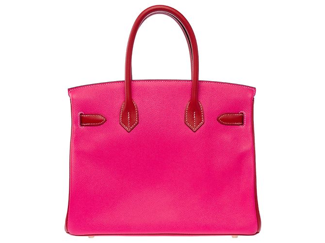 Hermès mala HERMES Birkin 30 em Couro Rosa - 103991 - vista 4
