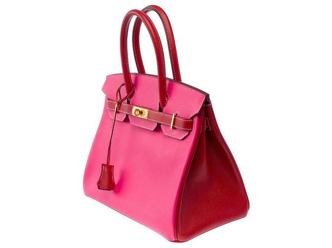 Hermès mala HERMES Birkin 30 em Couro Rosa - 103991 - vista 5
