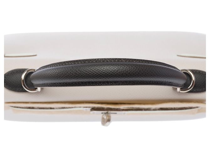 Hermès HERMES Kelly 25 Tasche aus grauem Leder - 103981 - Ansicht 10