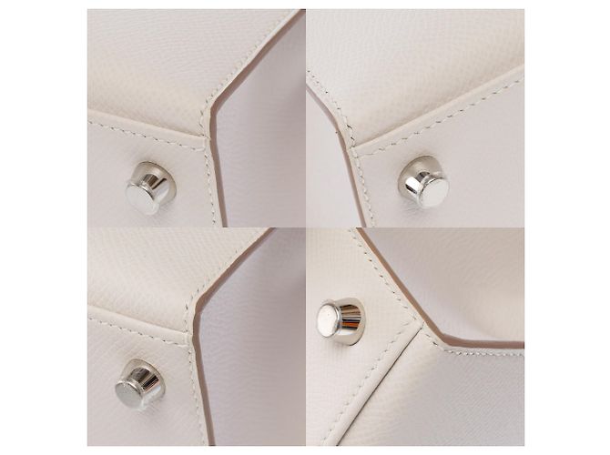 Hermès HERMES Kelly 25 Tasche aus grauem Leder - 103981 - Ansicht 12