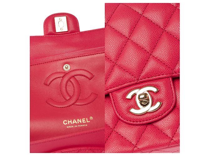 CHANEL Timeless/Classique Tasche aus rosa Leder - 103984 Pink - Ansicht 7