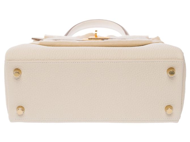 Hermès Bolsa HERMES Kelly 25 em Couro Branco - 103993 - vista 11
