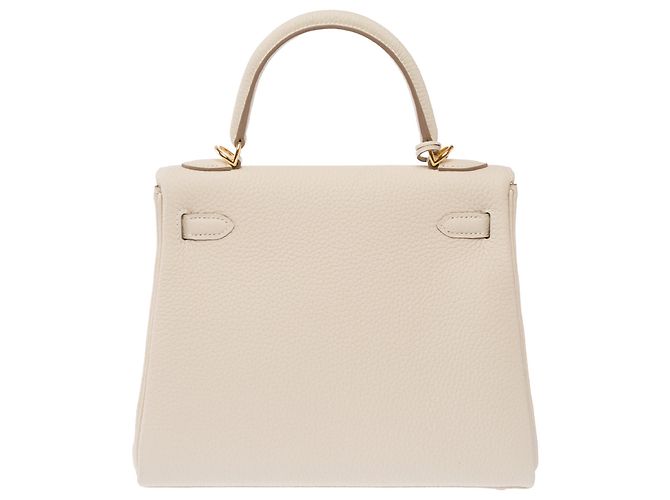 Hermès Bolsa HERMES Kelly 25 em Couro Branco - 103993 - vista 4