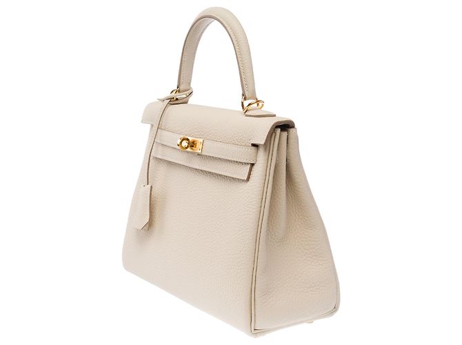 Hermès Bolsa HERMES Kelly 25 em Couro Branco - 103993 - vista 5