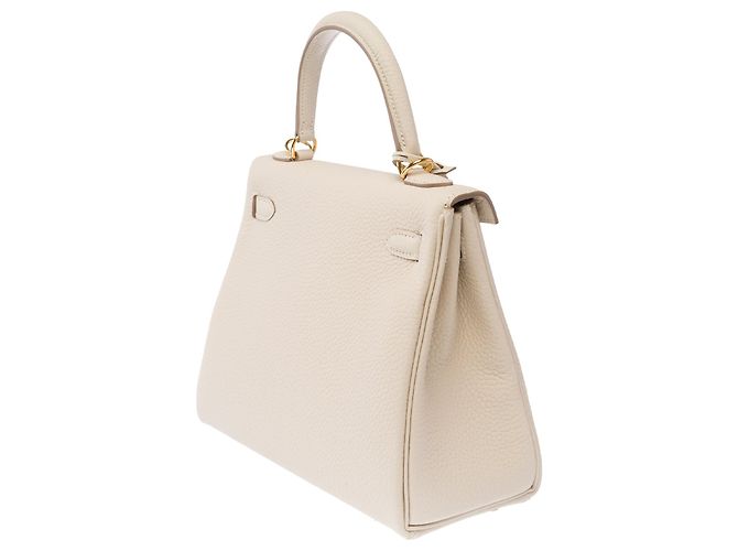 Hermès Bolsa HERMES Kelly 25 em Couro Branco - 103993 - vista 6