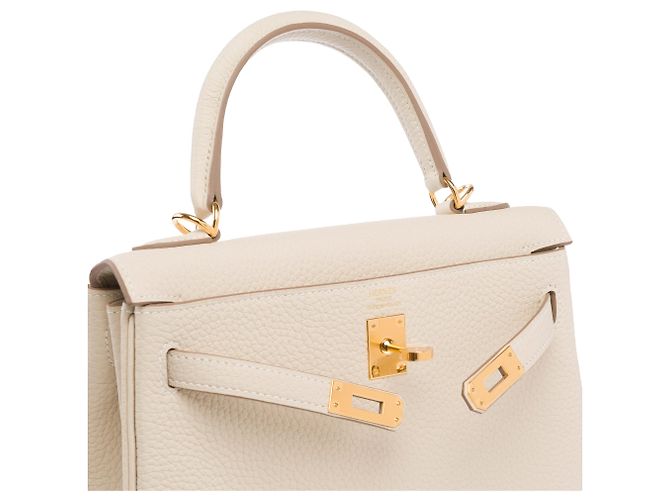 Hermès Bolsa HERMES Kelly 25 em Couro Branco - 103993 - vista 7