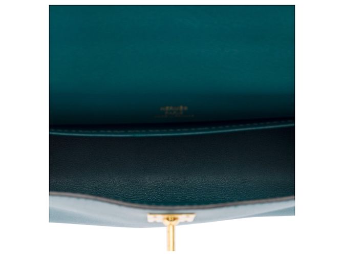 Hermès HERMES Kelly Mini Tasche aus grünem Leder - 104000 - Ansicht 10