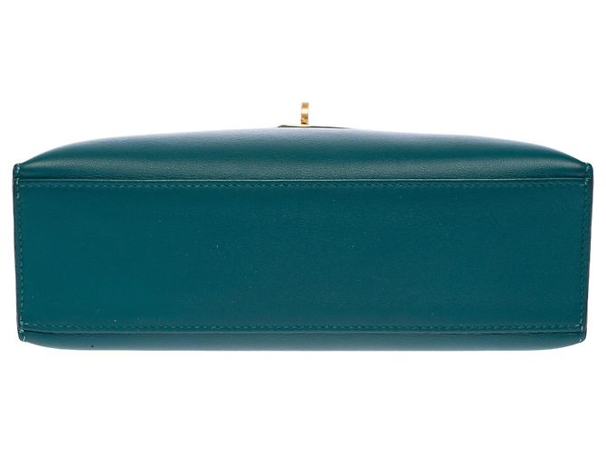 Hermès HERMES Kelly Mini Tasche aus grünem Leder - 104000 - Ansicht 11