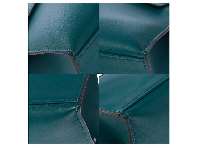Hermès HERMES Kelly Mini Tasche aus grünem Leder - 104000 - Ansicht 12