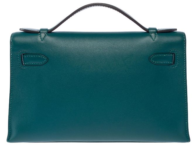 Hermès HERMES Kelly Mini Tasche aus grünem Leder - 104000 - Ansicht 4