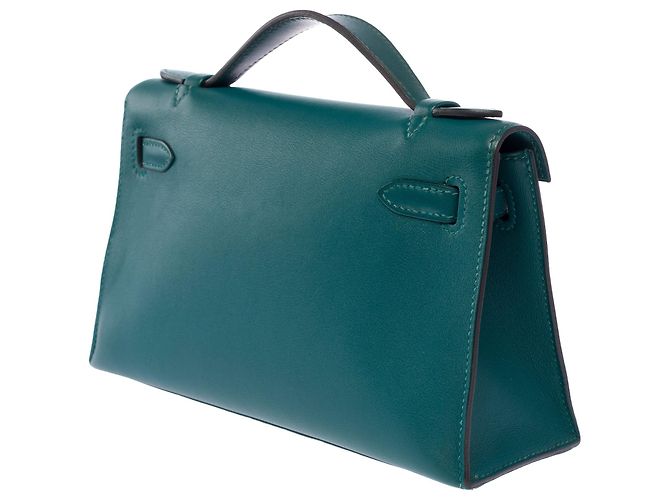 Hermès HERMES Kelly Mini Tasche aus grünem Leder - 104000 - Ansicht 6