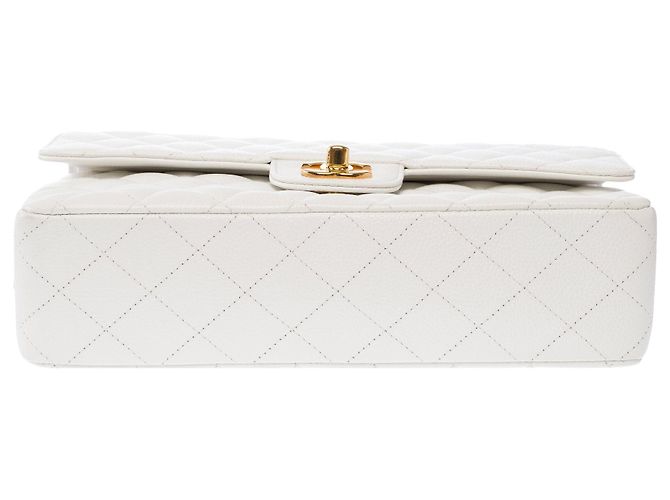 Bolso CHANEL Timeless/Classique en Cuero Blanco - 103979 - vista 11