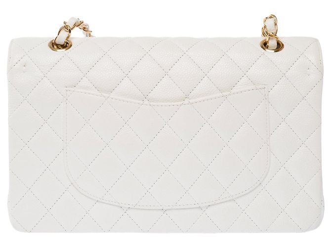 Bolso CHANEL Timeless/Classique en Cuero Blanco - 103979 - vista 4