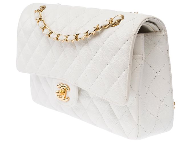Bolso CHANEL Timeless/Classique en Cuero Blanco - 103979 - vista 5