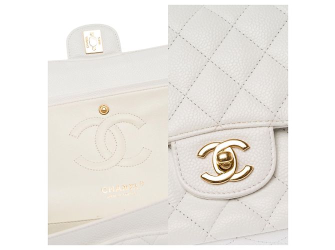 Bolso CHANEL Timeless/Classique en Cuero Blanco - 103979 - vista 7