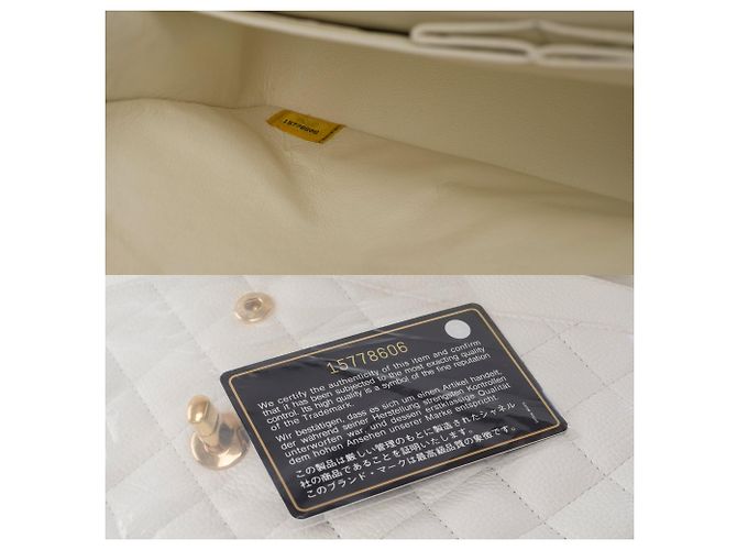 Bolso CHANEL Timeless/Classique en Cuero Blanco - 103979 - vista 8
