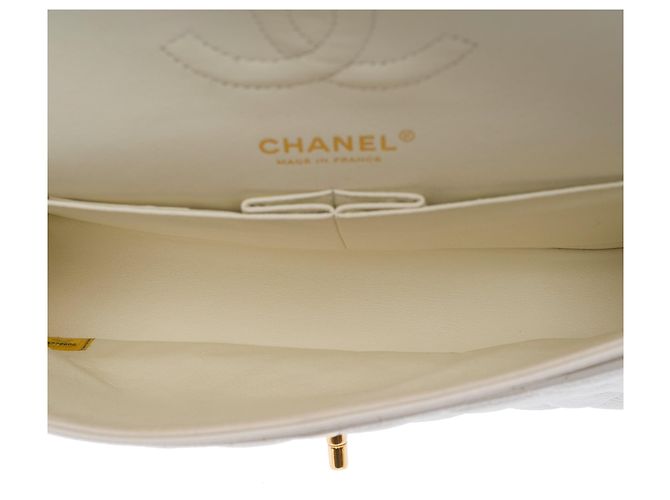 Bolso CHANEL Timeless/Classique en Cuero Blanco - 103979 - vista 9