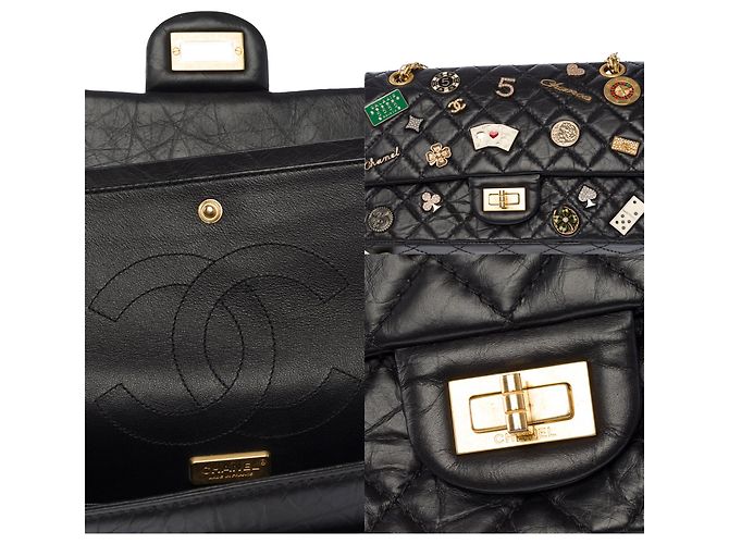 Borsa CHANEL 2.55 in Pelle Nera - 103986 - vista 7