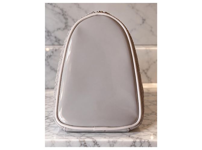 Dior Beauty Case Cannage Grande - Vernice Grigia Grigio - vista 2