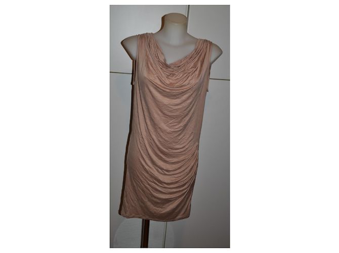 Liu.Jo Vestido mini Liu Jo em jersey cor pêssego drapeado Pescaria - vista 2